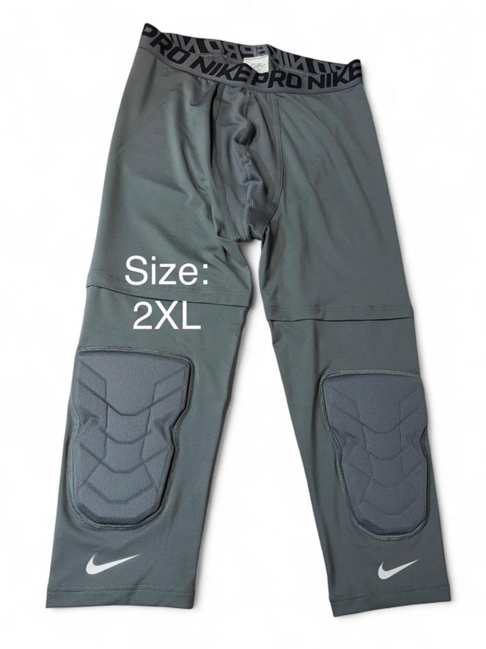Nike Pro Combat Hyperstrong Padded Compression Shorts Gray XXL New
